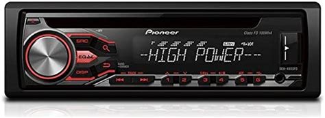 pioneer deh 4800fd high power car stereo with rds tuner usb and aux in supports