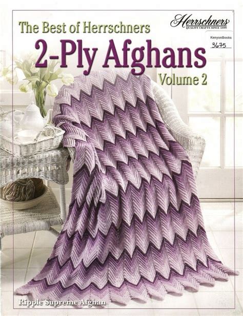 Afghan Crochet Pattern Book 2 Ply Afghans Ripple Navaho
