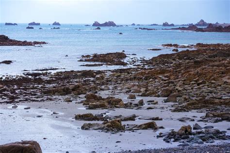 Typical Brittany Coast In The North Of France Stock Photo Image Of