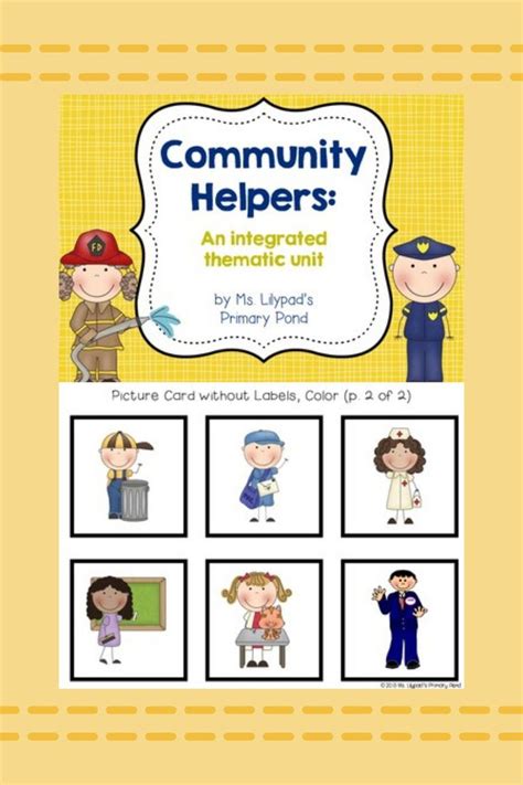 Community Helpers Unit For Prek Kindergarten Or First Grade