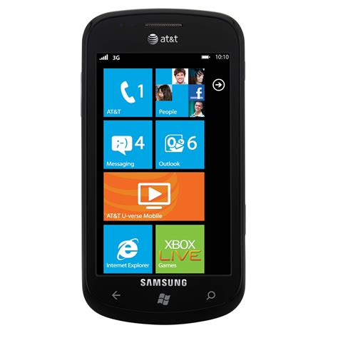Samsung Focus I917 Unlocked Gsm Windows 7 Os Cell Phone Black Free