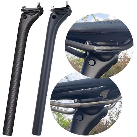 elita one tija de sillín de fibra de carbono para bicicleta de montaña tija de sillín de 27 2
