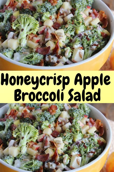 Toss the chopped apples with the lemon juice and cinnamon. Delicious & Healthy Honeycrisp Apple & Broccoli Salad ...