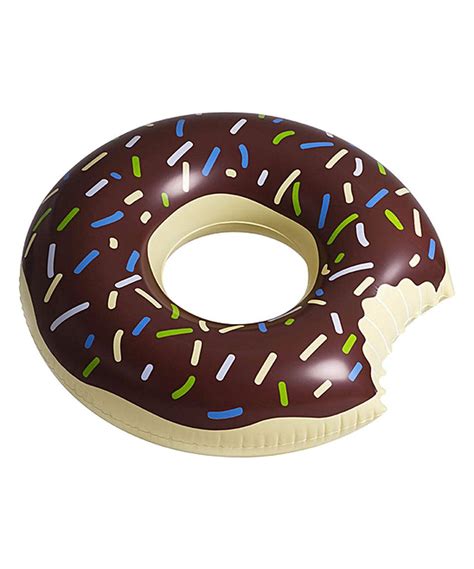 chocolate doughnut inflatable pool float by floatie kings zulily zulilyfinds chocolate donuts
