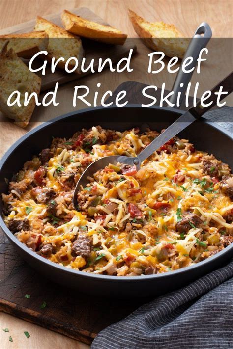 This mexican beef 'n rice skillet recipe from delish.com is the best. Ground Beef and Rice Skillet | Recipe | Beef and rice ...