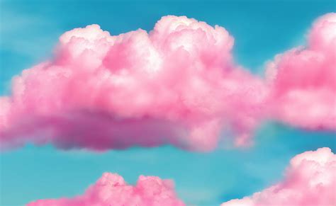 Online Crop Hd Wallpaper Pink Fluffy Clouds Pink And White Clouds