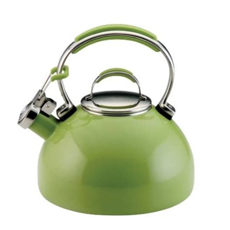 White kitchenaid 2 quart whistle tea pot kettle w black handle chrome trim band. The Tea Supply » Best KitchenAid Teapots & Tea Kettles