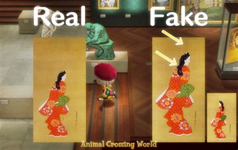 Animal Crossing Redds Paintings And Statues Real Vs Fake