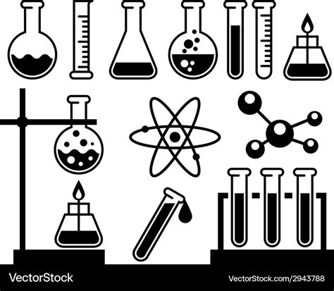 Chemical Laboratory Equipment Royalty Free Vector Image