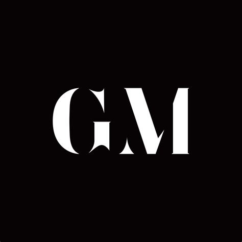 Gm Logo Letter Initial Logo Designs Template 2767696 Vector Art At Vecteezy