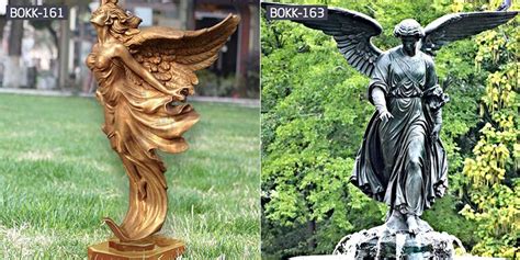 Custom Made Outdoor Bronze Angel Statue For Garden Decor Supplier Bokk