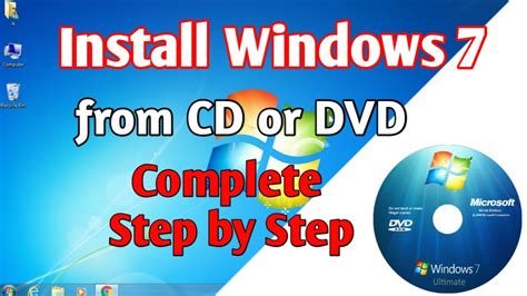 How To Install Windows 7 From Cd Or Dvd Step By Step Simple Easy
