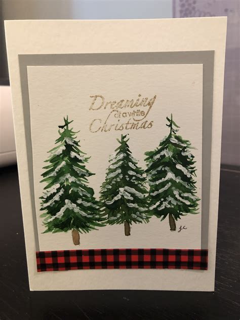 Pine Tree Christmas Cards Frame Home Decor Christmas E Cards