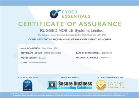 Rugged Mobile Systems Are Now Cyber Essentials Certified