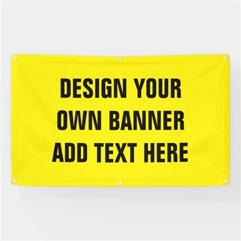 Design Your Own Vinyl Banner Sign For Printing Zazzle