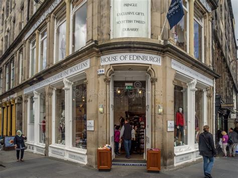 Shops Royal Mile Edinburgh Scotland Editorial Stock Image Image Of