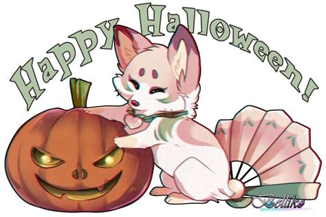 Happy Halloween! by Belliko-art on DeviantArt | Cute animal drawings
