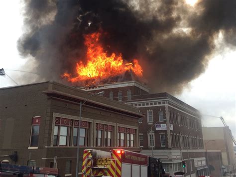 Crews Battle Large Fire At Pioneer Building In Downtown St