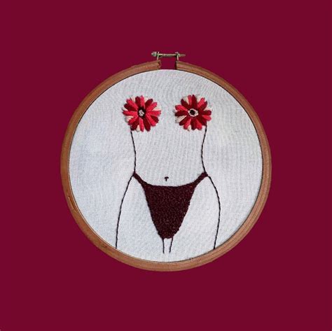Pdf Embroidery Pattern Naked Woman Body Embroidery Girl Etsy