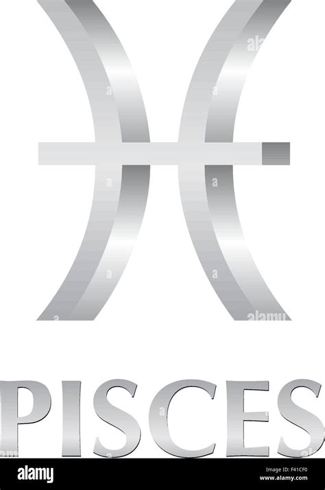 Astrological Symbol Of Sign Pisces Vector Illustration Stock Vector Image Art Alamy