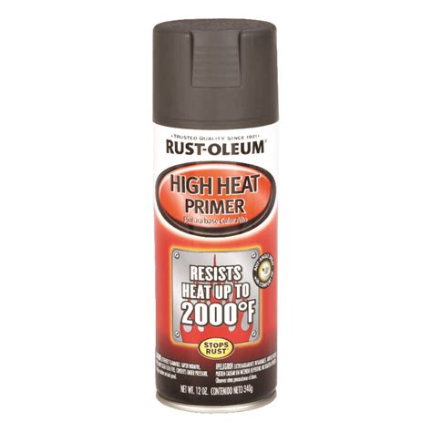Rust Oleum High Heat Gray Automotive Spray Primer 12 Oz Ace Hardware