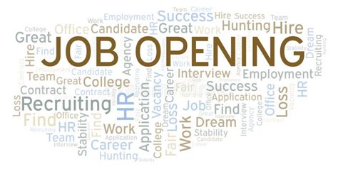 Job Opening Word Cloud Stock Illustration Illustration Of Career