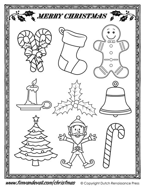 Christmas Cut Outs Tims Printables