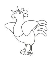 Grosse Hahn Schablone Zum Kostenlos Ausdrucken : Einhorn ...
