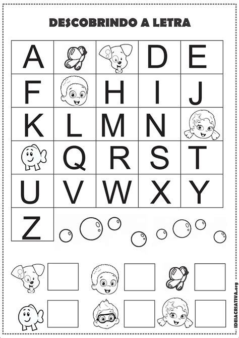 Atividades Para Educação Infantil Com Alfabeto Para Imprimir Mensagens E Atividades