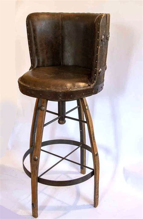 Chaise de bar haute et pivotante mobilier artisanal et unique