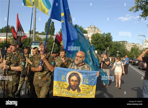 Kiev Ukraine 03rd July 2015 Volunteers Battalions Of Right Sector