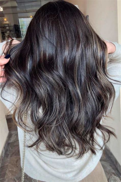 the difference between dark brown and dark ash brown hair color for long hair stunning and