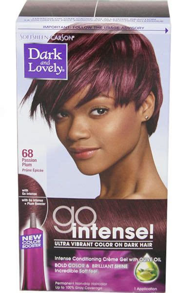 Perfectly balanced color dyes deliver intense color on dark hair. DARK & LOVELY Go Intense Hair Color | Vibrant hair colors ...
