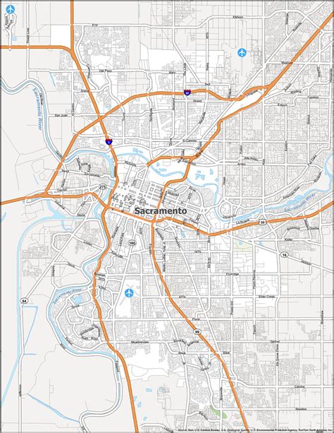 Map Of Sacramento California Gis Geography