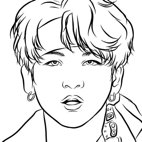 Bts Coloring Pages Printable Printable Templates