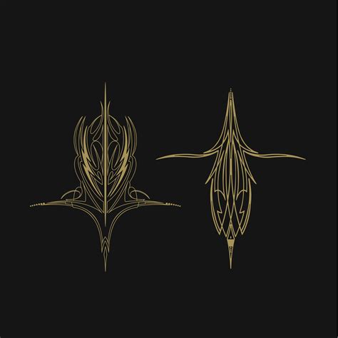 Pinstriping Vehicle Graphic Decorative Vector Vinyl Decal 610128 Vector