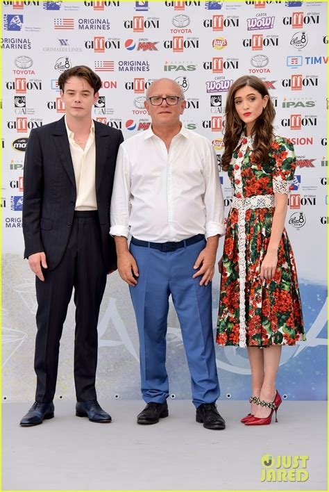 Natalia Dyer Is A Floral Beauty At Giffoni Film Festival With Charlie Heaton Photo