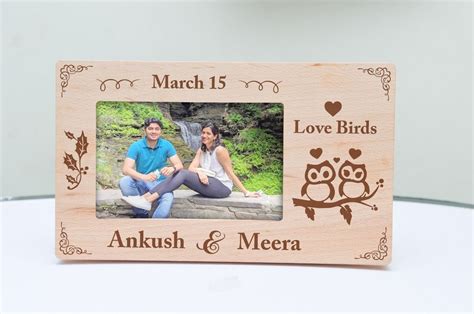 Wooden Photo Frames Engraved Customized Chennai Bengaluru
