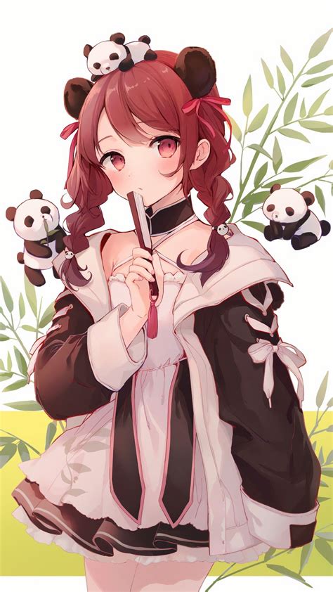 Panda Anime Girl Wallpapers Top Free Panda Anime Girl Backgrounds Wallpaperaccess