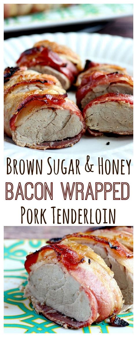 Pork tenderloin is right up there will chicken breast, burgers, and foil packets when it comes to an easy weeknight dinner on the grill. Brown Sugar & Honey Bacon Wrapped Pork Tenderloin - sweet ...
