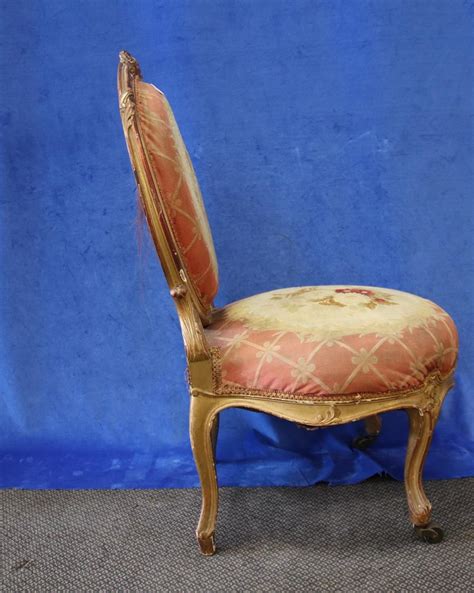 Everyday low prices · curbside pickup · savings spotlights Lot - LOUIS XV STYLE GOLD FRENCH BEDROOM/SLIPPER CHAIR ...