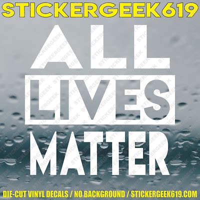 All Lives Matter Black Lives Matter Window Graphic Vinyl ...