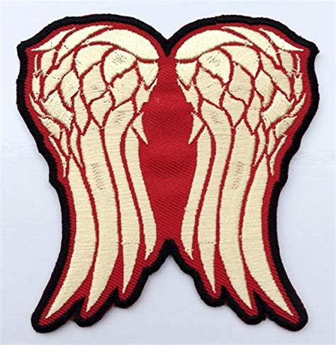 Daryl Dixon Wings Patch 2 The Walking Dead Embroidered Iron On Sew