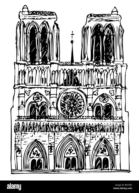 Basilica Notre Dame Illustration Stock Photo Alamy