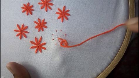 Easy Hand Embroidery Lazy Daisy Flower Youtube