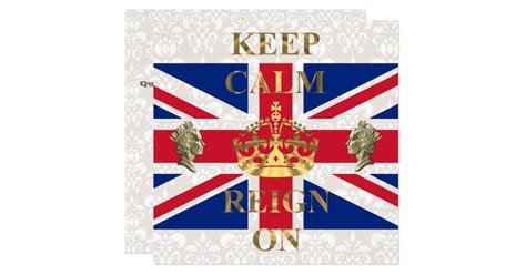 Keep Calm And Reign On Royal Jubilee Card Zazzle