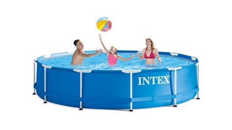 Intex 12x30 Above Ground Metal Frame Pool With Filter And Pump Just 73