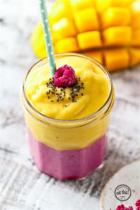 Discover the latest trends in mango fashion, footwear and accessories. {Clean eating} Mango-Himbeer-Smoothie · Eat this! Foodblog ...