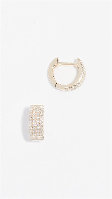 Ef Collection K Diamond Jumbo Huggie Earrings Earring Trends