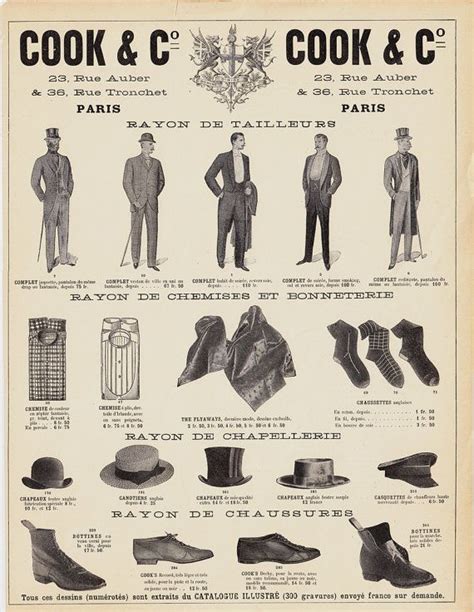 1899 Men Fashion Large Ad Tailored Suits For Gentleman Shirts And
